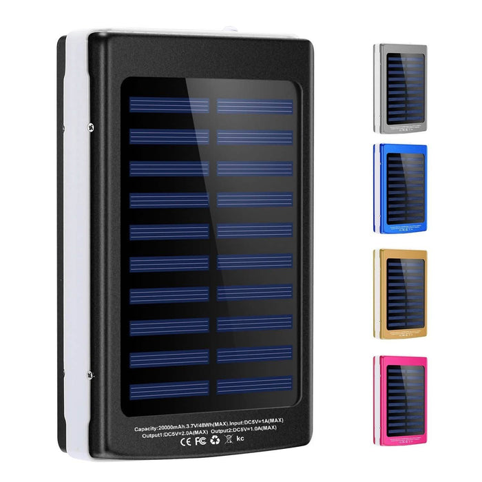 20,000mAh Solar Power Bank by DailySale