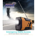 2000mAh NOAA Emergency Weather Radio Portable Power Bank with Solar Charging by DailySale