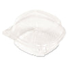 Pactiv Evergreen ClearView SmartLock Hinged Lid Container, Hoagie Container, 11 oz, 5.25 x 5.25 x 2.5, Clear, Plastic, 375/Carton