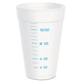Dart Graduated Foam Medical Cups, 16 oz, White, 25/Pack, 40 Packs/Carton
