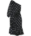 Lauren Ralph Lauren Womens Roshawna B/W Polka Dot Party Midi Dress Size 10 by Vanessa Jane