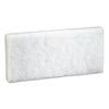 3M Doodlebug Scrub Pad, 4.63 x 10, White, 5/Pack, 4 Packs/Carton