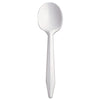 Dart Style Setter Mediumweight Plastic, Spoons, White, 5.6", 1000/Carton