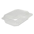 Dart StayLock Clear Hinged Lid Containers, 6 x 7 x 2.1, Clear, Plastic, 125/Packs, 2 Packs/Carton