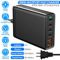 200W Fast Wall Charger with 6 Charging Ports Desktop USB Charging Station by DailySale