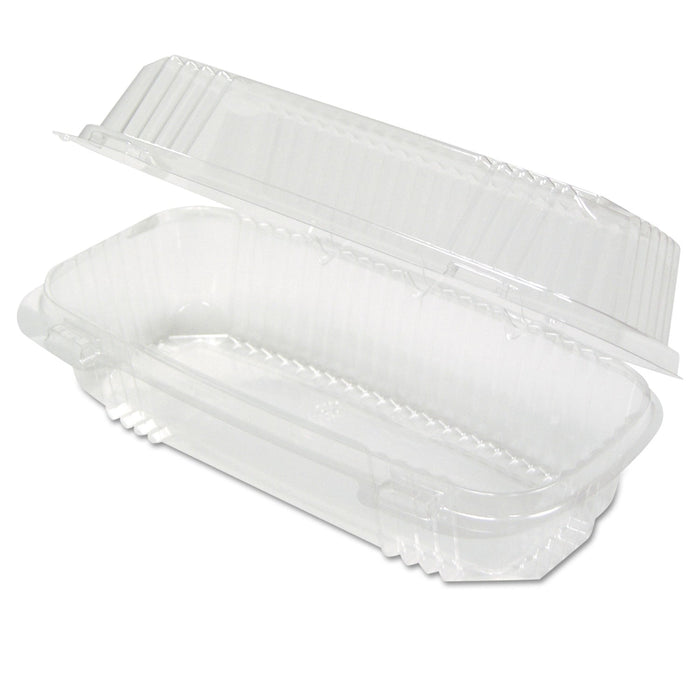 Pactiv Evergreen ClearView SmartLock Hinged Lid Container, 23 oz, 8.5 x 4 x 2.5, Clear, Plastic, 250/Carton