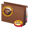 Smead Heavy-Duty Redrope End Tab TUFF Pockets, 3.5" Expansion, Letter Size, Redrope, 10/Box