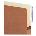 Smead Redrope Drop-Front End Tab File Pockets, 3.5" Expansion, Legal Size, Redrope, 10/Box