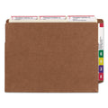 Smead Heavy-Duty Redrope End Tab TUFF Pockets, 7" Expansion, Letter Size, Redrope, 5/Box