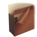 Smead Heavy-Duty Redrope End Tab TUFF Pockets, 7" Expansion, Letter Size, Redrope, 5/Box