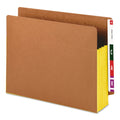 Smead Redrope Drop-Front End Tab File Pockets, Fully Lined 6.5" High Gussets, 3.5" Expansion, Letter Size, Redrope/Yellow, 10/Box