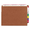 Smead Heavy-Duty Redrope End Tab TUFF Pockets, 3.5" Expansion, Letter Size, Redrope, 10/Box