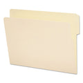 Smead Heavyweight Manila End Tab Folders, 9" High Front, 1/3-Cut Tabs: Top, Letter Size, 0.75" Expansion, Manila, 100/Box