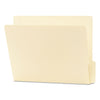 Smead Heavyweight Manila End Tab Folders, 9" High Front, 1/3-Cut Tabs: Bottom, Letter Size, 0.75" Expansion, Manila, 100/Box