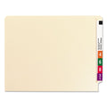 Smead Manila End Tab Classification Folders, 1 Divider, Letter Size, Manila, 10/Box