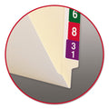 Smead Heavyweight Manila End Tab Folders, 9.5" High Front, Reinforced Straight Tabs, Legal Size, 0.75" Expansion, Manila, 100/Box