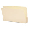 Smead Heavyweight Manila End Tab Folders, 9" High Front, Reinforced 1/3-Cut Tabs: Assorted, Legal, 0.75" Expansion, Manila, 100/Box
