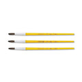 Crayola Watercolor Brush Set, Size 7, Camel-Hair Blend, Round Profile, 3/Pack