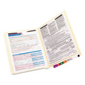 Smead TUFF Laminated Fastener Folders with Reinforced Tab, 2 Fasteners, Letter Size, Manila Exterior, 50/Box