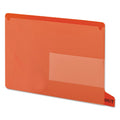 Smead Colored Poly Out Guides with Pockets, 1/3-Cut End Tab, Out, 8.5 x 11, Red, 25/Box
