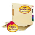 Smead Fastener Folder with Divider, 1 Divider, Letter Size, Manila, 50/Box