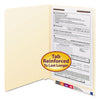 Smead Manila End Tab Fastener Folders with Reinforced Tabs, 11-pt Stock, 1 Fastener, Legal Size, Manila Exterior, 50/Box