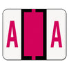 Smead A-Z Color-Coded End Tab Filing Labels, A, 1 x 1.25, White, 500/Roll