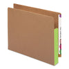 Smead Redrope Drop-Front End Tab File Pockets, Fully Lined 6.5" High Gussets, 3.5" Expansion, Letter Size, Redrope/Green, 10/Box