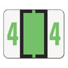 Smead Numerical End Tab File Folder Labels, 4, 1 x 1.25, White, 500/Roll