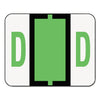Smead A-Z Color-Coded End Tab Filing Labels, D, 1 x 1.25, White, 500/Roll