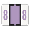 Smead Numerical End Tab File Folder Labels, 8, 1 x 1.25, White, 500/Roll