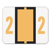 Smead Numerical End Tab File Folder Labels, 2, 1 x 1.25, White, 500/Roll