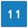 Smead Numerical End Tab File Folder Labels, 1, 1.5 x 1.5, Light Blue, 250/Roll
