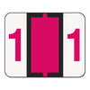 Smead Numerical End Tab File Folder Labels, 1, 1 x 1.25, White, 500/Roll