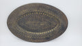 Fair Trade Wall Hanging Large Oval Etched Indian Tray by Vanessa Jane