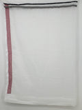 Polyester Sheer Rod Pocket Curtain Panel with Fabric Embellishments by Vanessa Jane