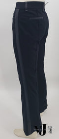 I.N.C. International Concepts Faux-Leather Stripe Flare Leg Pants, Size 10 by Vanessa Jane