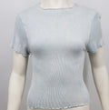 FP Movement Aqua Short Sleeve Top, Size M/L by Vanessa Jane