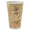 Dart Mistique Hot Paper Cups, 16 oz, Brown, 50/Sleeve, 20 Sleeves/Carton