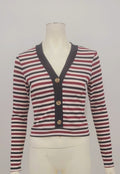 Ultra Flirt Juniors Striped Ribbed Top, Size Large by Vanessa Jane