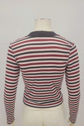 Ultra Flirt Juniors Striped Ribbed Top, Size Large by Vanessa Jane