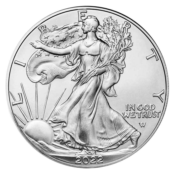 2022 $1 American Silver Eagle 1 Oz BU by DailySale