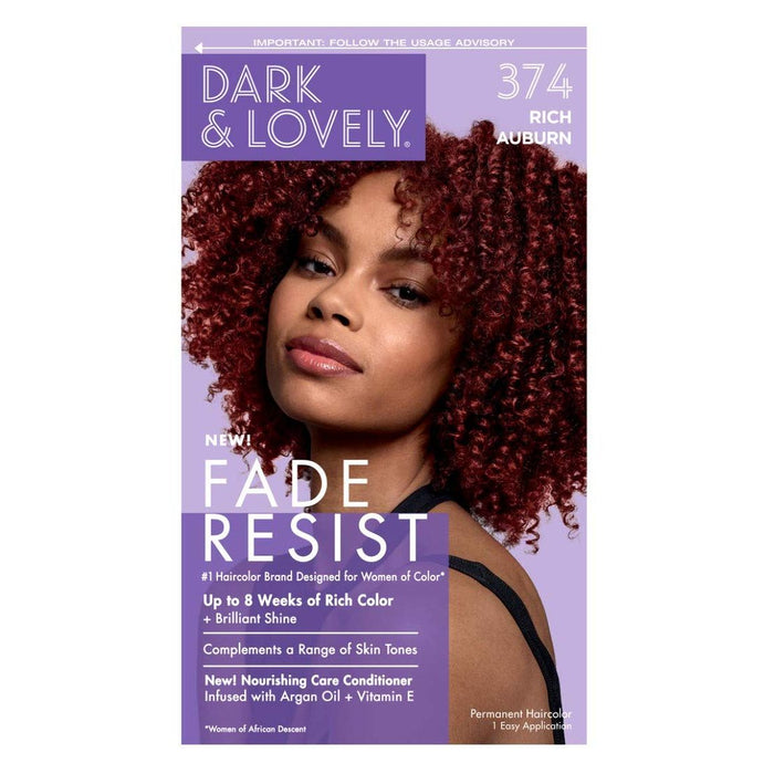 Dark and Lovely Fade Resist Rich Conditioning Color 374Rich Auburn by Pasteur Pharmacy