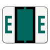 Smead A-Z Color-Coded End Tab Filing Labels, E, 1 x 1.25, White, 500/Roll