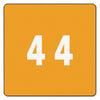 Smead Numerical End Tab File Folder Labels, 4, 1.5 x 1.5, Orange, 250/Roll