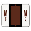 Smead A-Z Color-Coded End Tab Filing Labels, Mc, 1 x 1.25, White, 500/Roll