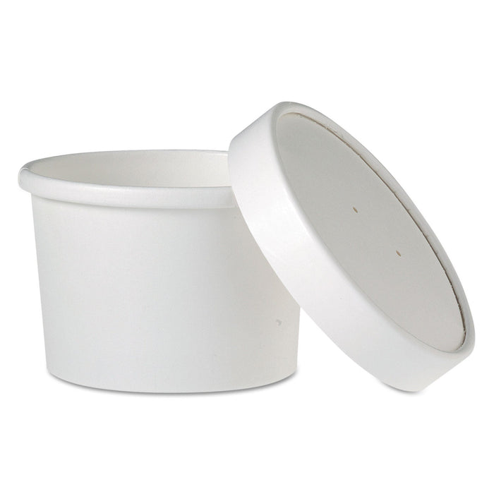 Dart Flexstyle Double Poly Food Combo Pack, 8 oz, White, Paper, 25/Pack, 10 Packs/Carton