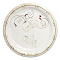 Dart Symphony Paper Dinnerware, Heavyweight Plate 9", Tan, 125/Pack, 4 Packs/Carton
