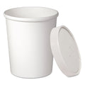 Dart Flexstyle Double Poly Food Combo Pack, 32 oz, White, Paper, 25/Pack, 10 Packs/Carton