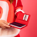 Leather Passport Wallet with RFID - Red by CASUPO